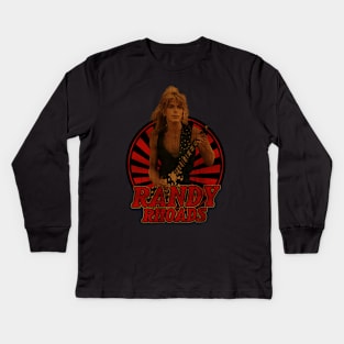 Retro Vintage Classic Randy Rhoads Kids Long Sleeve T-Shirt